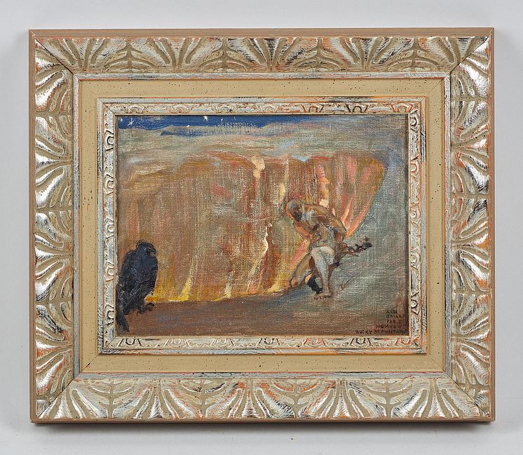 Kedjad man och örn (legenden om Prometheus) av Akseli Gallen-Kallela
