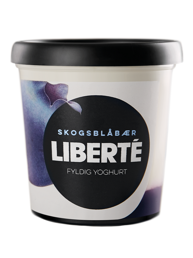 Liberté yoghurt Skosgblåbær 400 g png