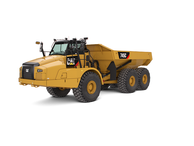 Cat 745C dumper - frilagd