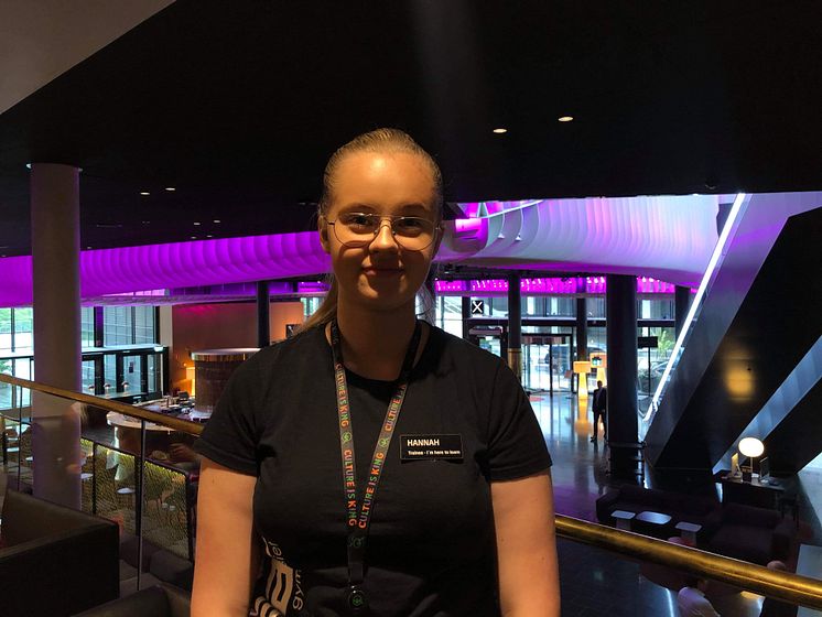 Hannah Jansson som läser Hotellutbildningen på Realgymnasiet i Stockholm