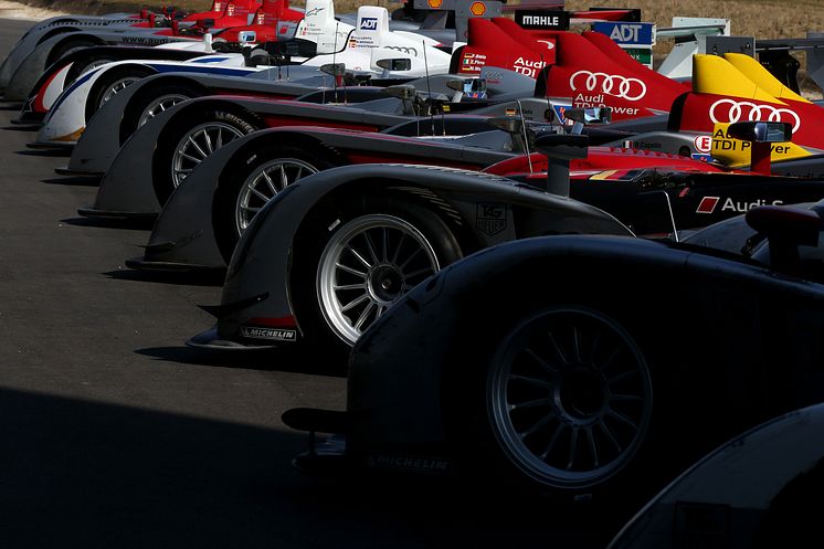 Le Mans winning Audi prototypes (2000-2014) close-up