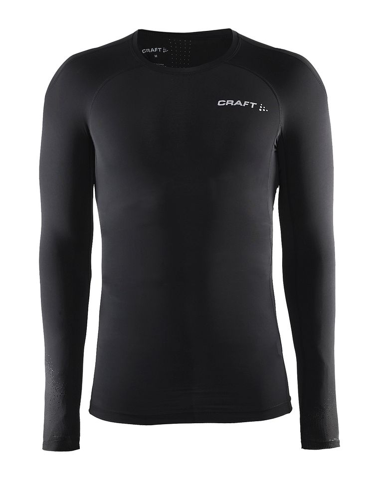 Delta Compression long sleeve för herr i färgen black