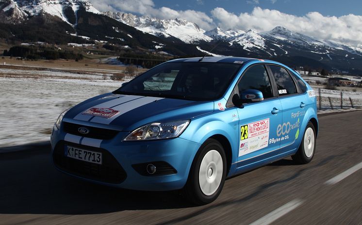 Ford Focus ECOnetic i Monte-Carlo rallyt för miljöbilar
