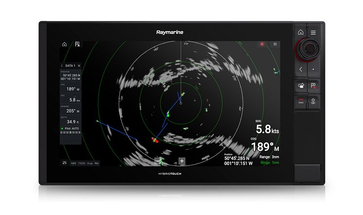 High res image - Raymarine - Axiom Pro 16 showing Doppler target identification