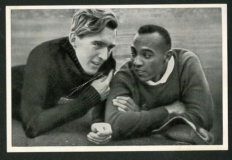 Luz Long mit Jesse Owens, Olympische Spiele Berlin 1936