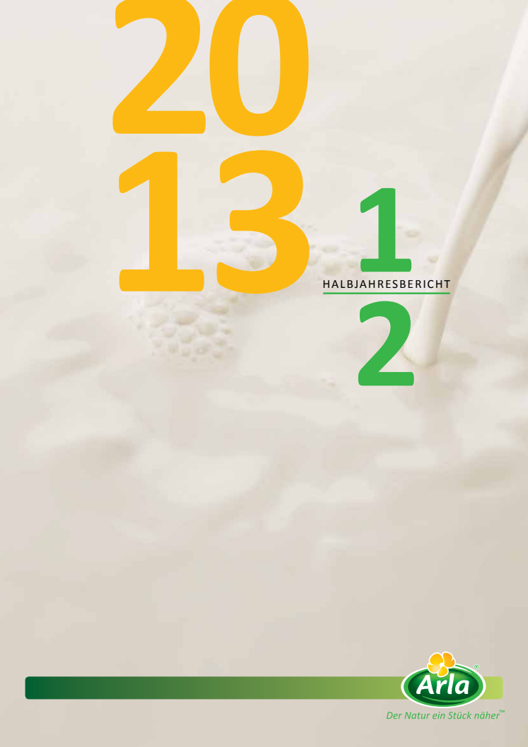 Arla Halbjahresbericht 2013