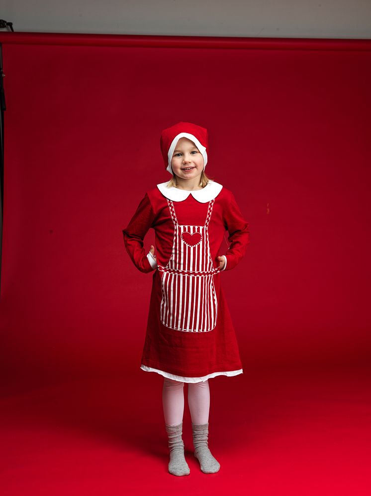 Kids santa dress with hat 52247-193 2