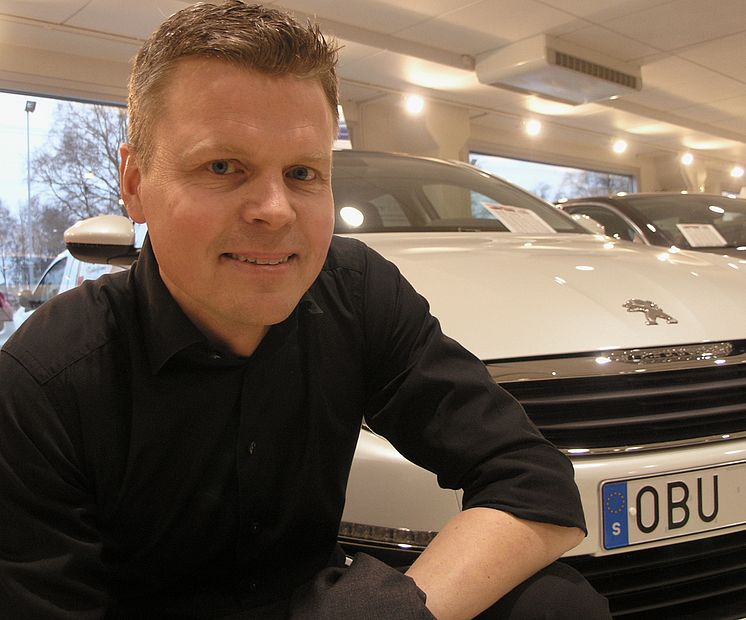 Thomas Bergman servicemarknadschef Peugeot Sverige