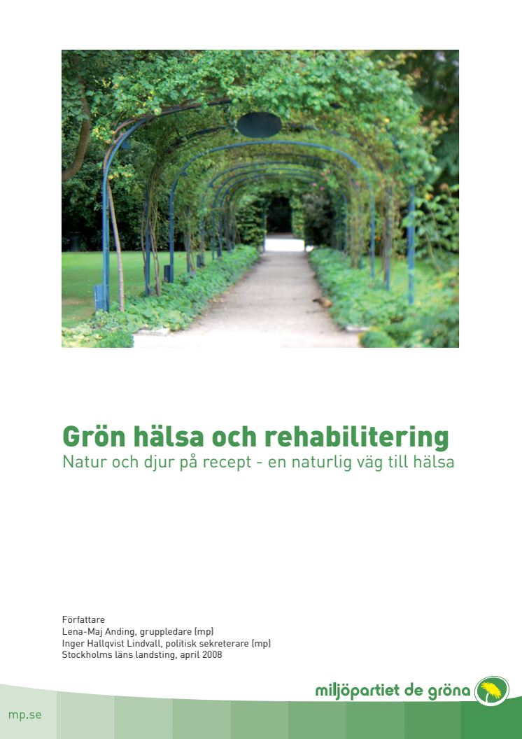Grön hälsa och rehabilitering