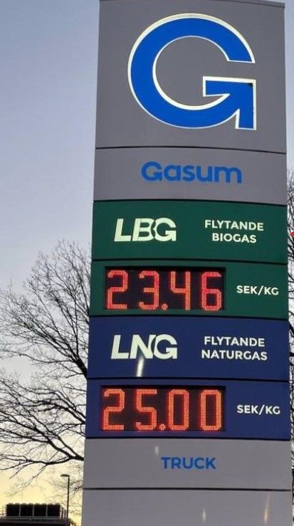 Gasum tankstation Sverige