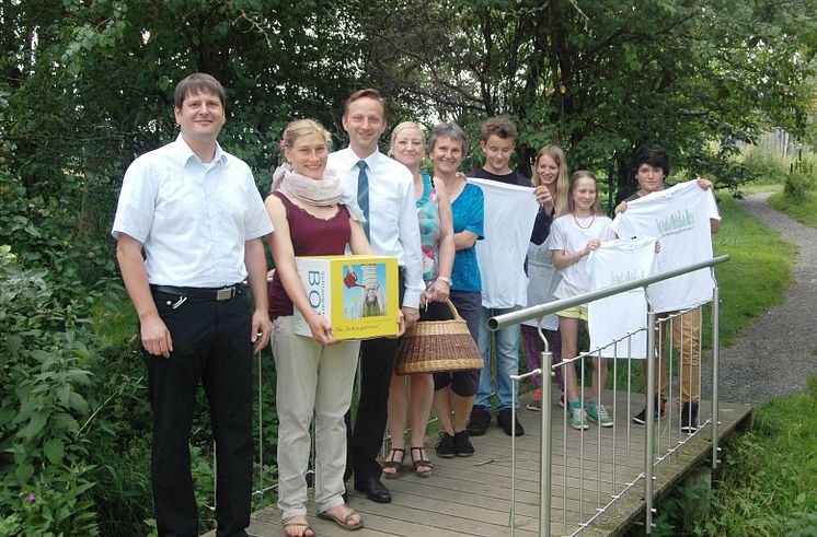 Die Schüler der Freien Waldorfschule Wernstein werden "Schlaugärtner".