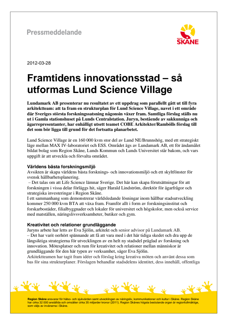 Framtidens innovationsstad – så utformas Lund Science Village