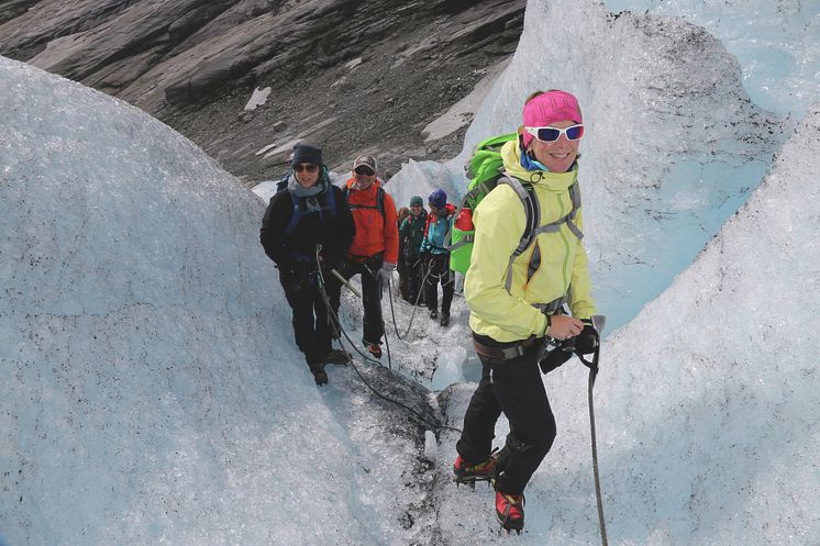 Brevandring på Nigardsbreen