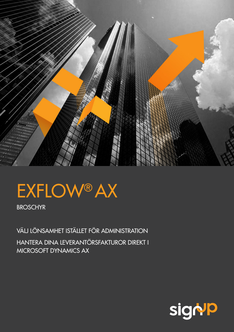 Elektronisk fakturahantering med ExFlow AX
