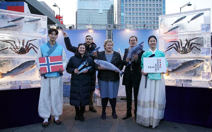 Statsminister Erna Solberg i Korea