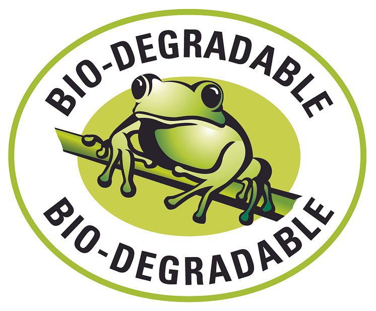 Midlandsymbol för biologiskt nedbrytbara produkter