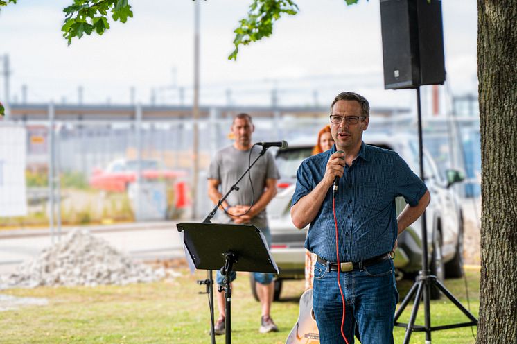 Första spadtag Kvarteret Hanna Fredrik Löfqvist Burlövs kommun