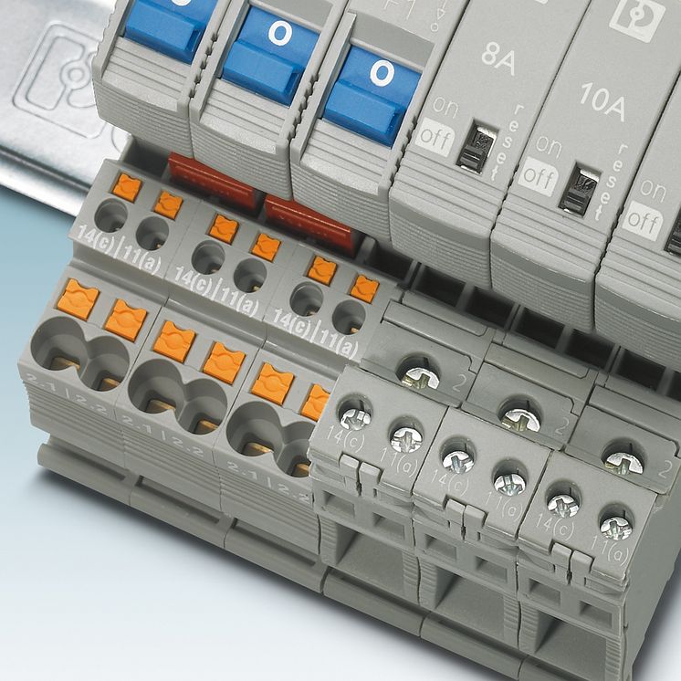 Selective power distribution with device circuit breakers 