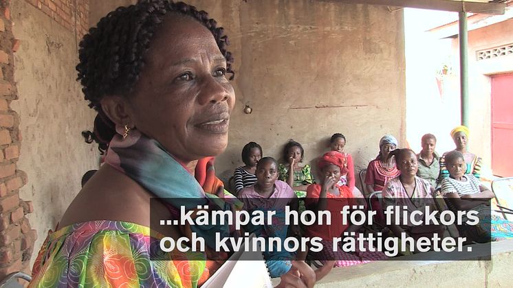 Filmklipp (59 sek) om 2017-års Per Anger-pristagare Gégé Katana Bukuru
