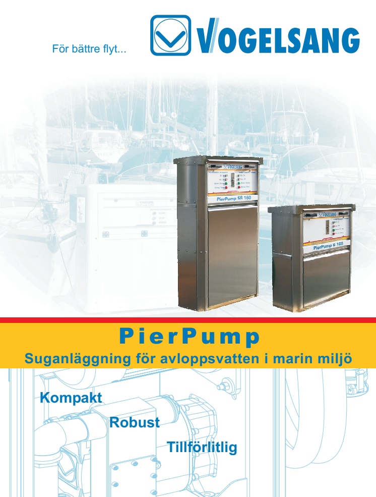 Pumpar för tömning av septitankar och länsvatten.