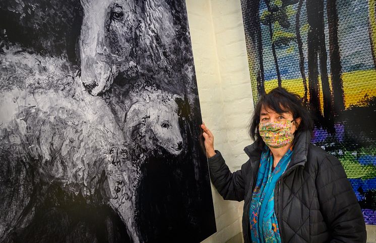 Painters' platform: Cathy Bird MA views her artist studio's work at Penshurst station