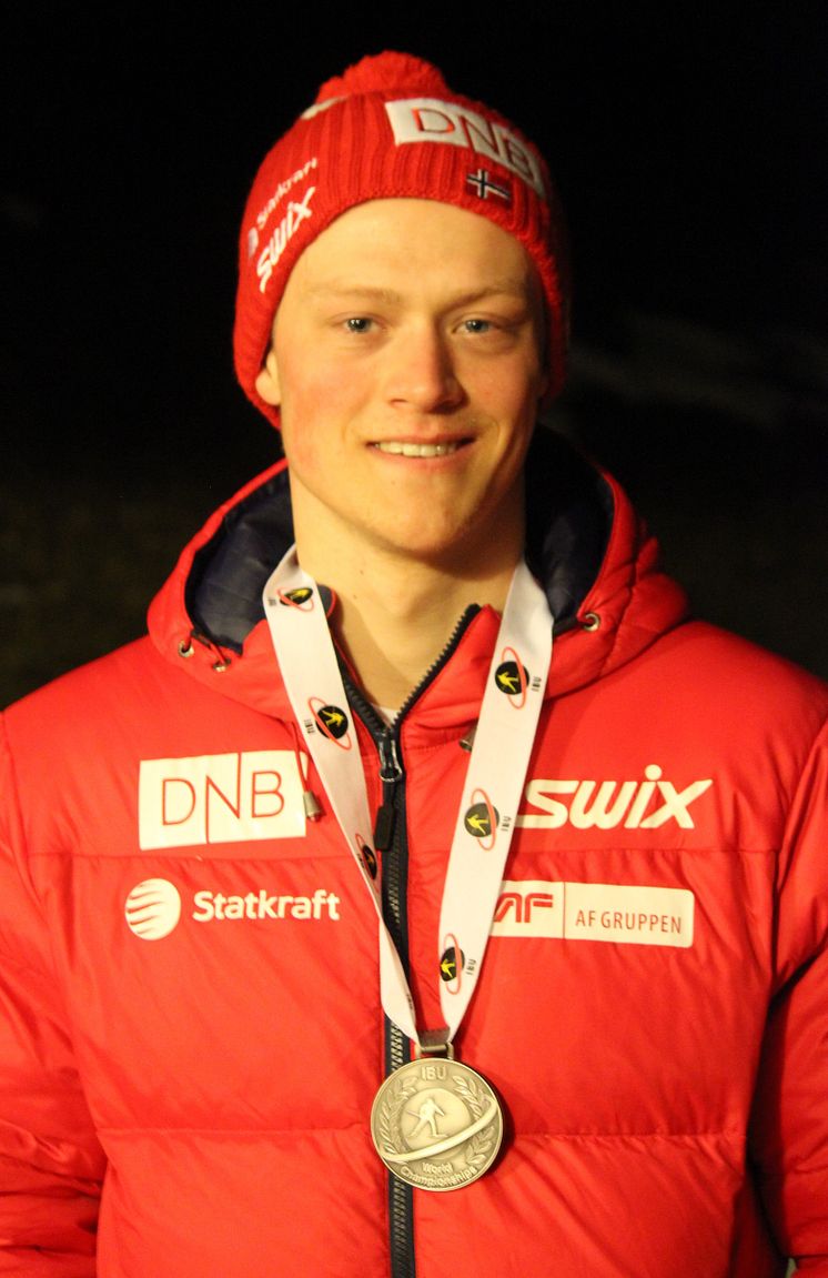 Endre Strømsheim med medalje, sprint ungdom menn, junior-VM
