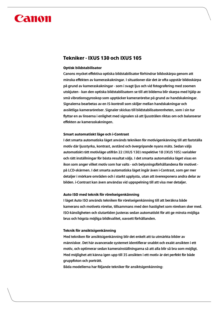 Teknikförklaringar IXUS 105_ IXU 130