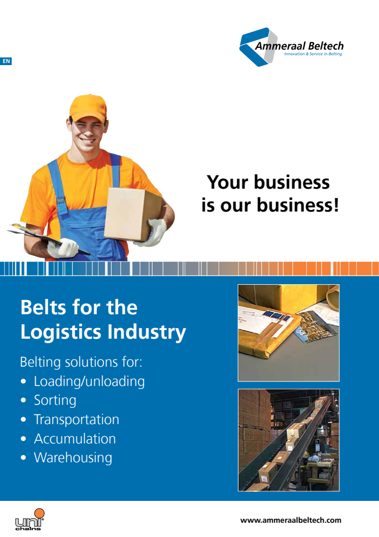 Belts for the Logistics Industry