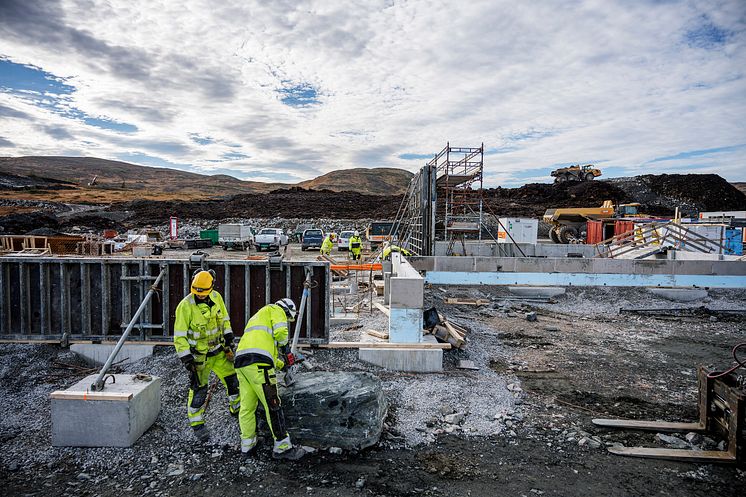 Geitfjellet vindpark okt 2018 trafo og servicebygg