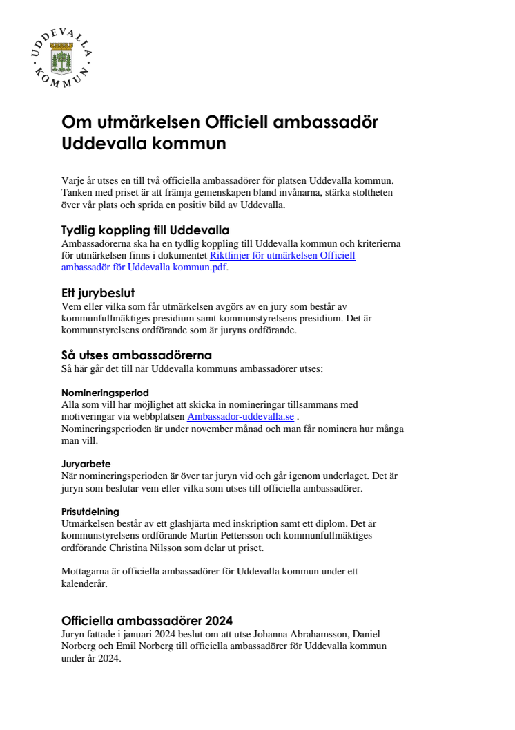 Fakta om utmärkelsen Officiell ambassadör Uddevalla kommun (003).pdf