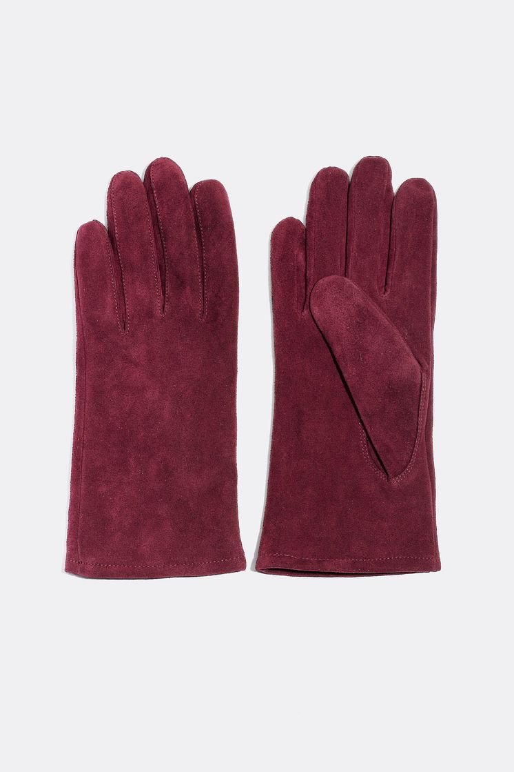 Suede gloves