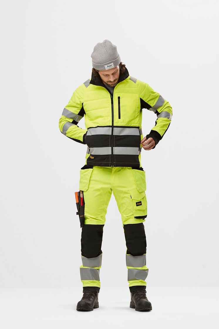 8133 AllroundWork, High-Vis jakke lett foret, klasse2