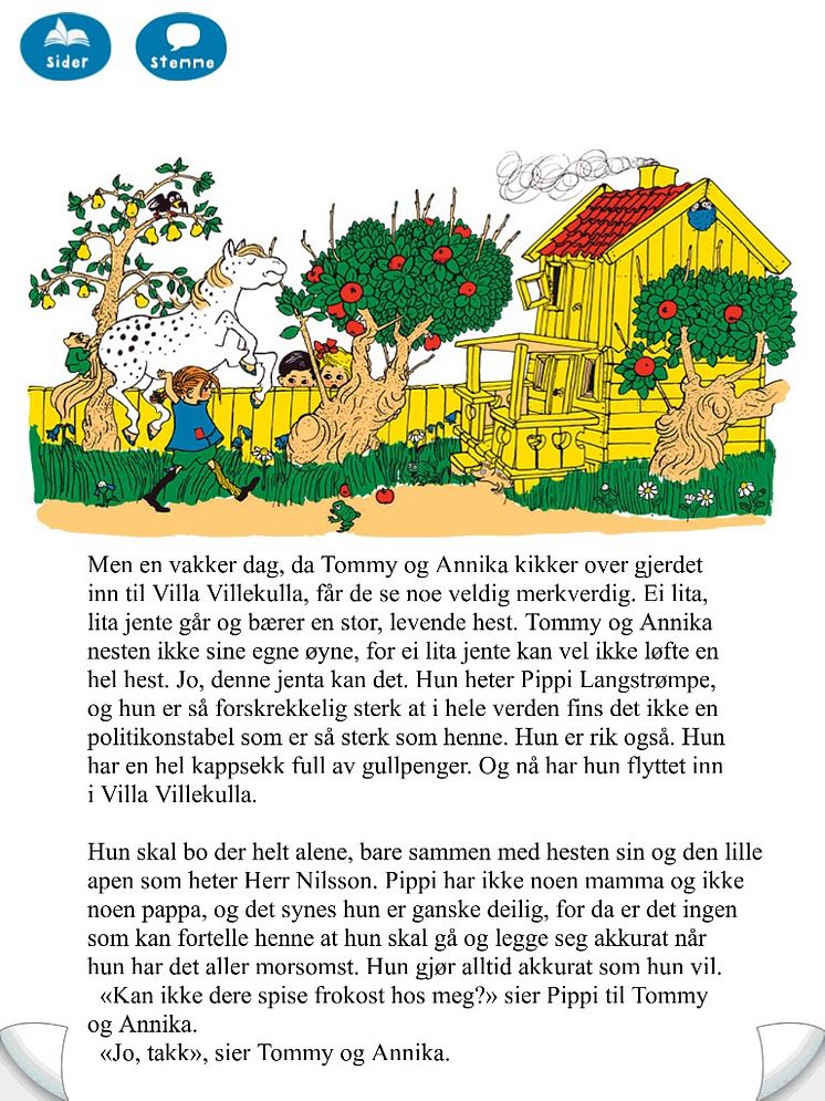 Pippi ankommer klassisk