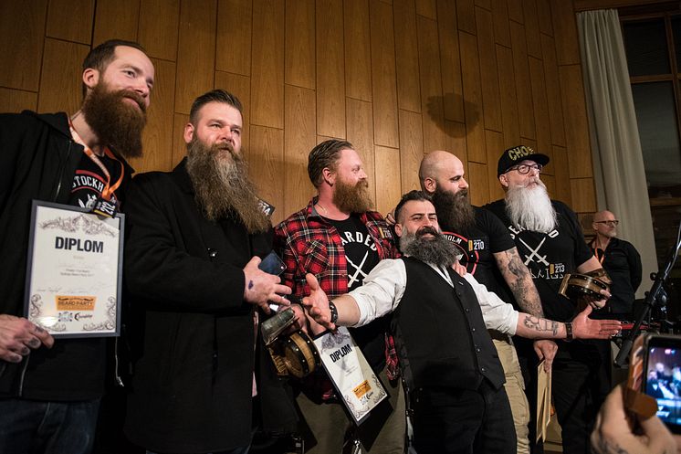 Skäggtävling på Spånga Beard Party 2017