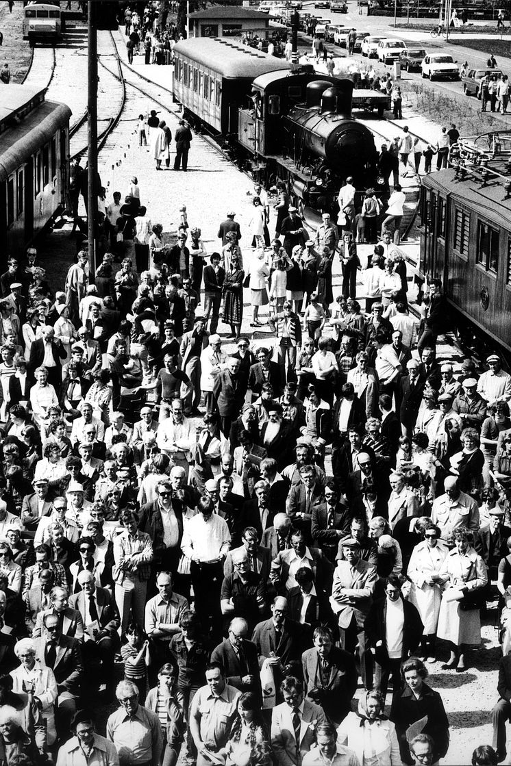 Invigning av Järnvägsmuseet 1979.