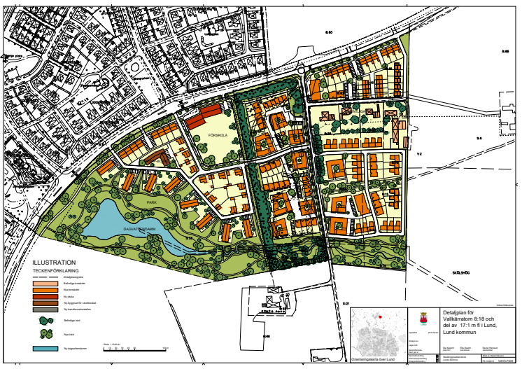 Illustrationskarta för Stångby söder