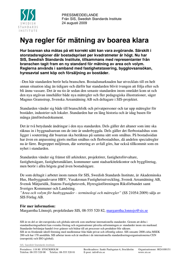 Nya regler för mätning av boarea klara