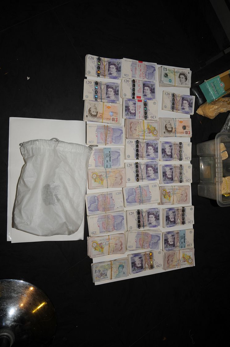 Cash recovered from Iqbal Haji's kitchen