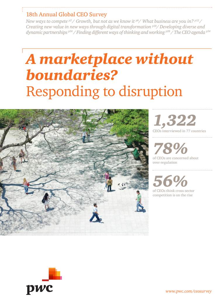 18th Annual Global CEO Survey - A marketplace without boundaries? Responding to disruption