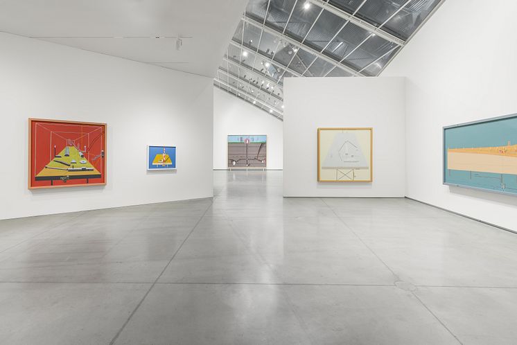 Installation view, Leonard Rickhard, Between Construction and Collapse, Astrup Fearnley Museet, 2024. Photo: Christian Øen