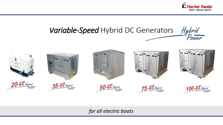Information Sheet - Fischer Panda VS Series - variable speed hybrid DC generators