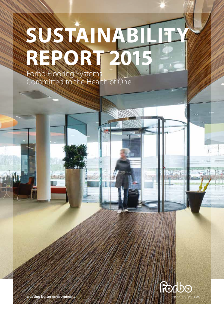Forbo Flooring Systems Sustainability Report 2015