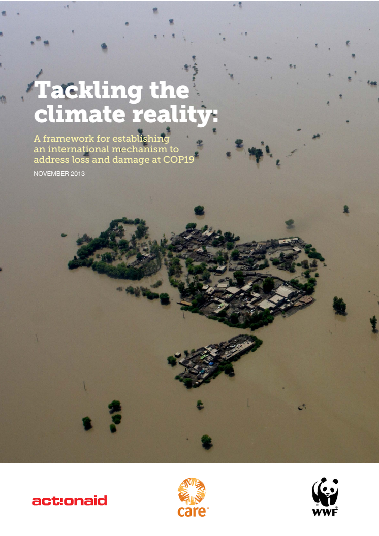 Ny rapport: Tackling the climate reality: A framework for establishing an international mechanism to address loss and damage at COP19