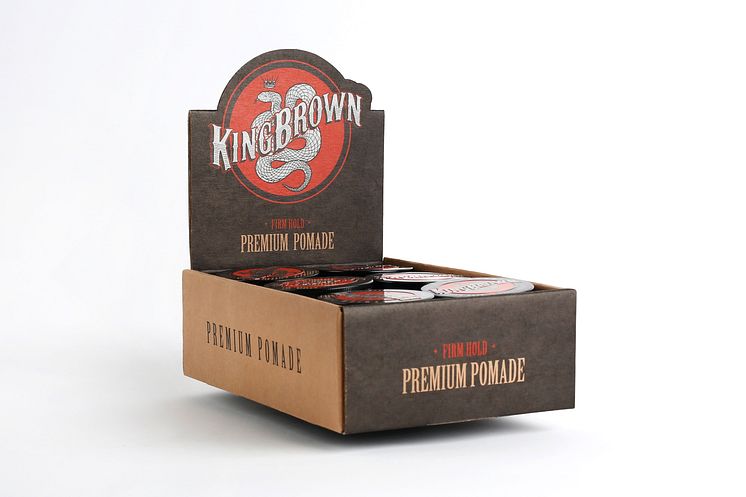 King Brown Pomade Display