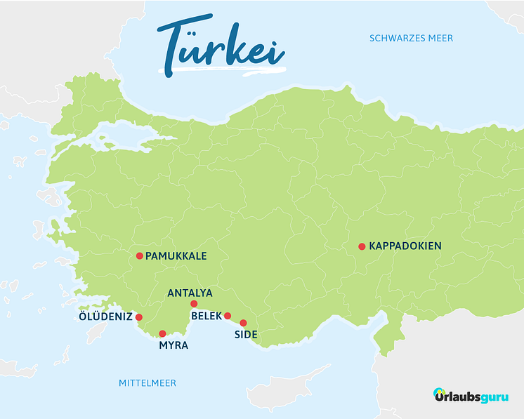Übersicht Türkei-Urlaub