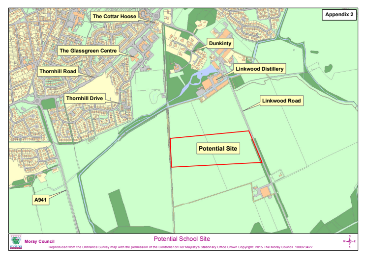 location map of new school site