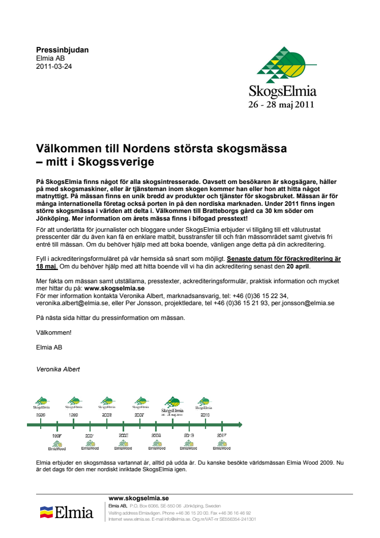 Pressinbjudan: Välkommen till Nordens största skogsmässa – mitt i Skogssverige