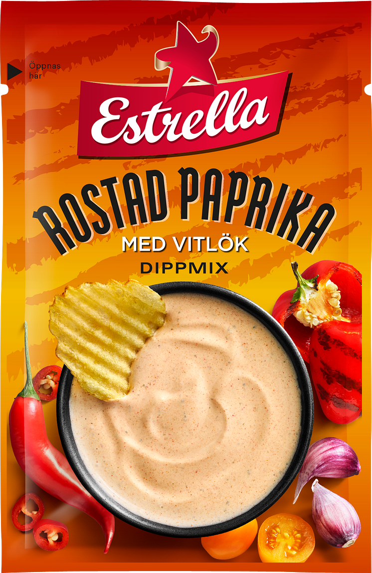 Estrella Dippmix Rostad Paprika med Vitlök 2020