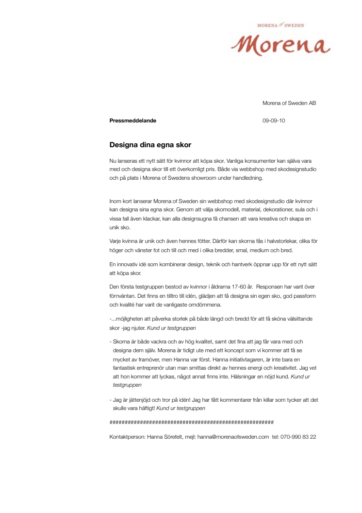 Designa dina egna skor  