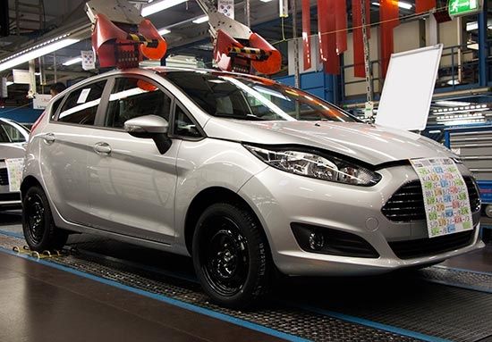 Uuden Ford Fiestan tuotanto alkoi